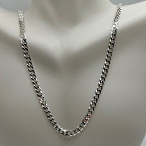 18" Miami Cuban Curb Chain - 925 Italy - Ladies/Men/Unisex